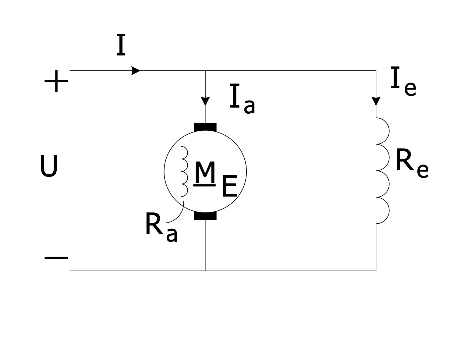 Electric AC Motor Circuit