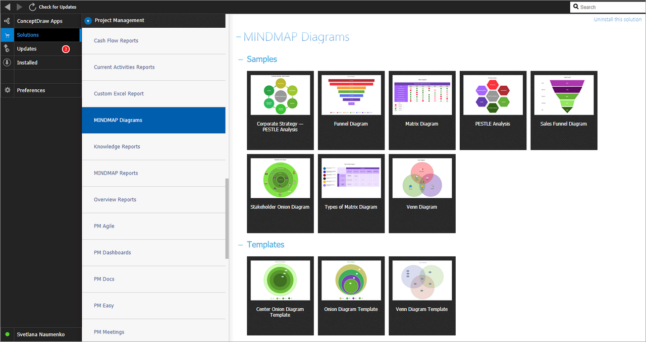 MindMap Diagrams solution - Start Using