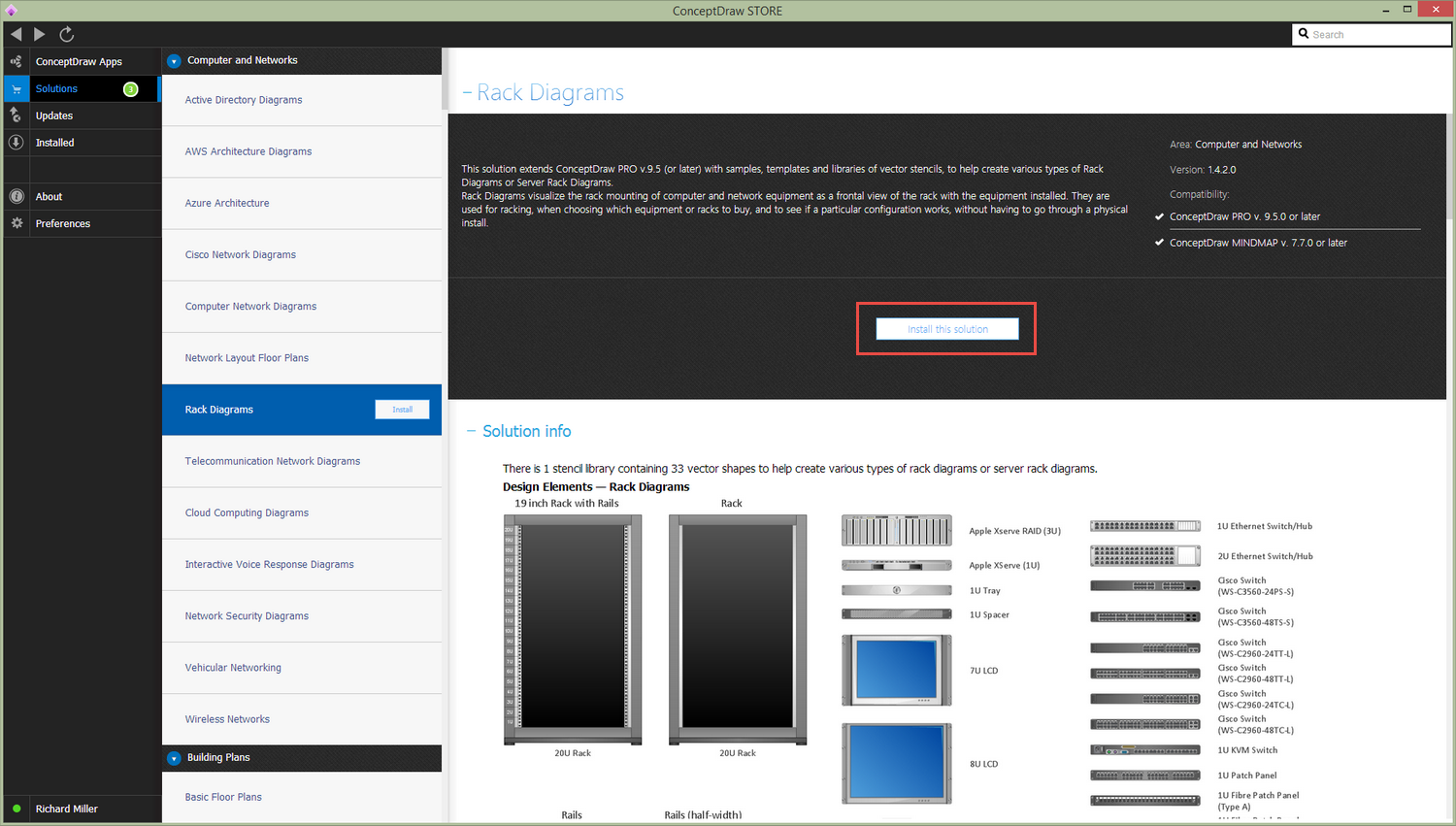 Rack Diagrams Solution — Install