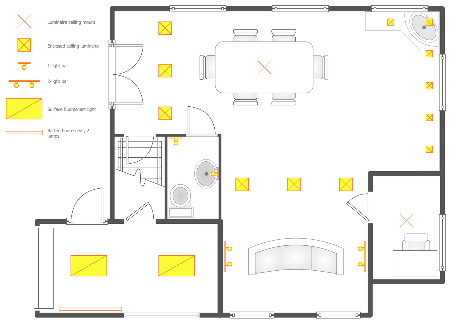 Reflected Ceiling Plans Solution Conceptdraw Com