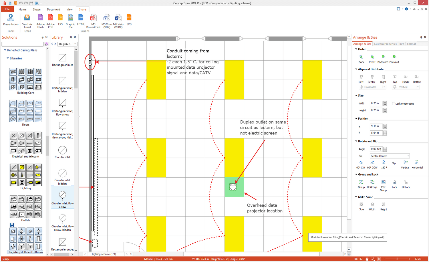 Reflected Ceiling Plans Solution for Microsoft Windows