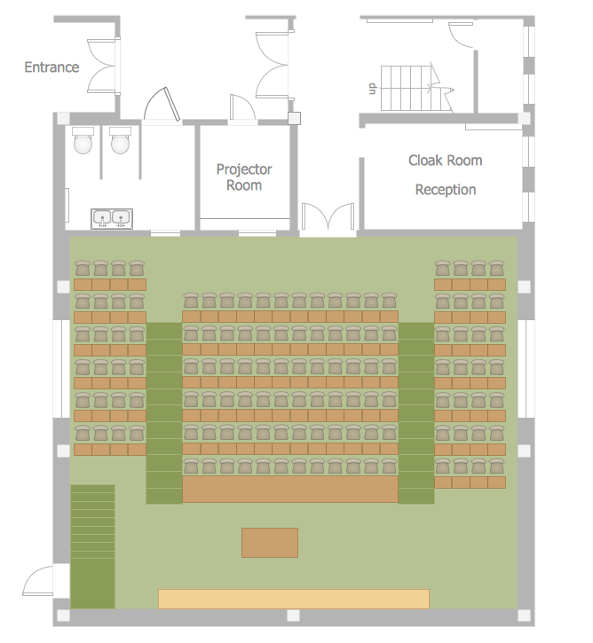 Classroom Seating Chart — Lecture Theatre Floor Plan