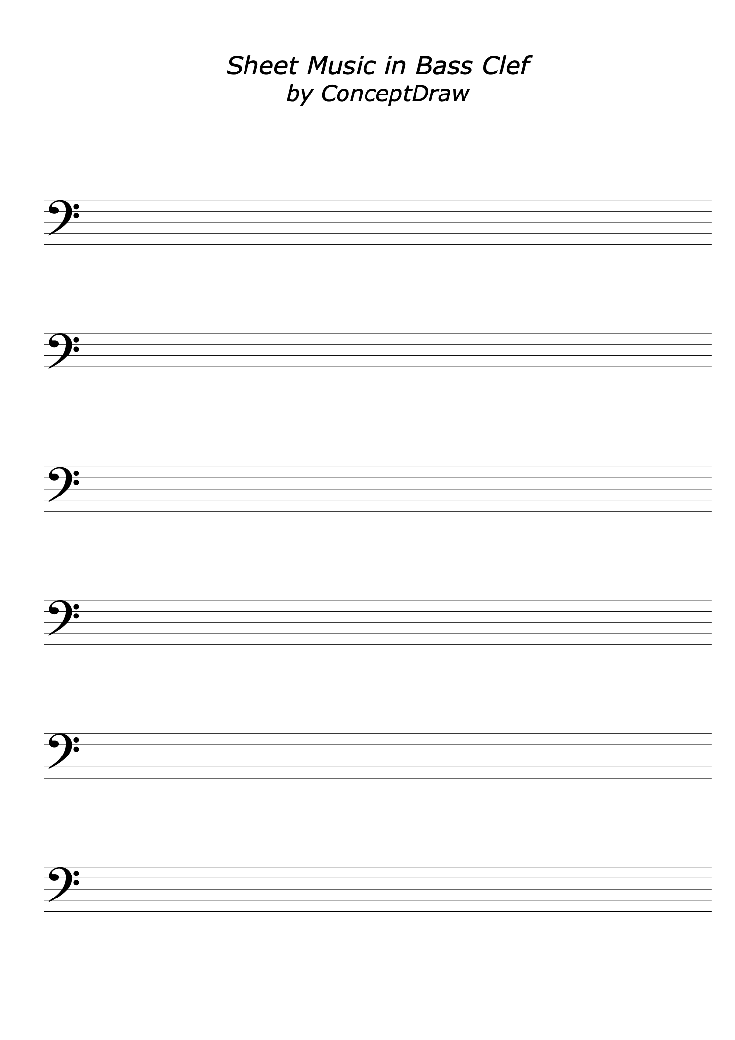 Bass Clef Sheet Music