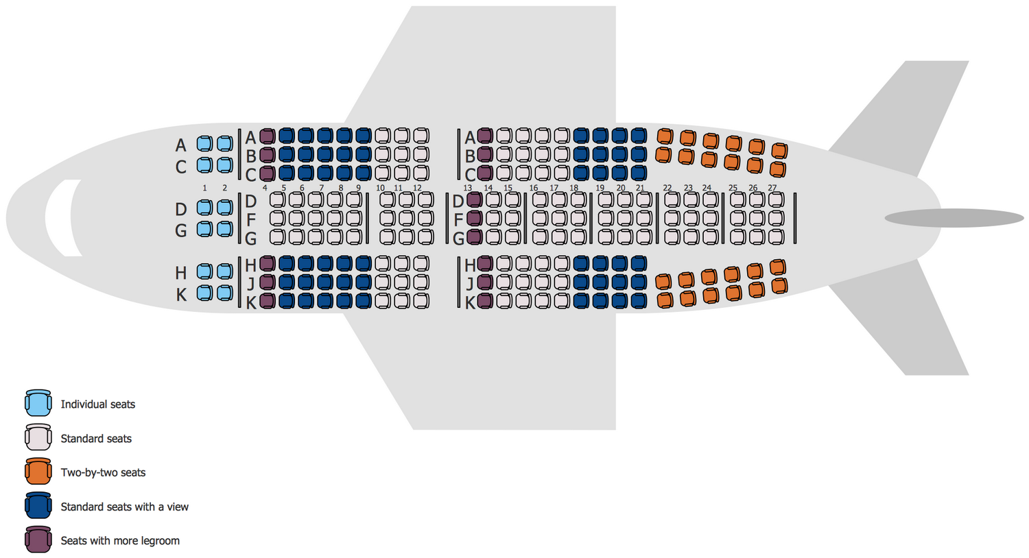 Building Plans Seating Plans Airplane Seat Plan 