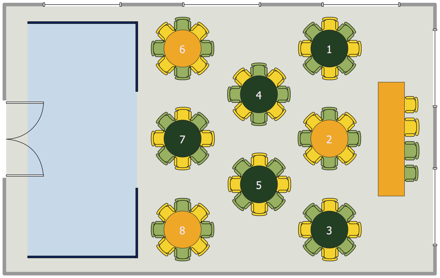 Seating Plans Solution | ConceptDraw.com