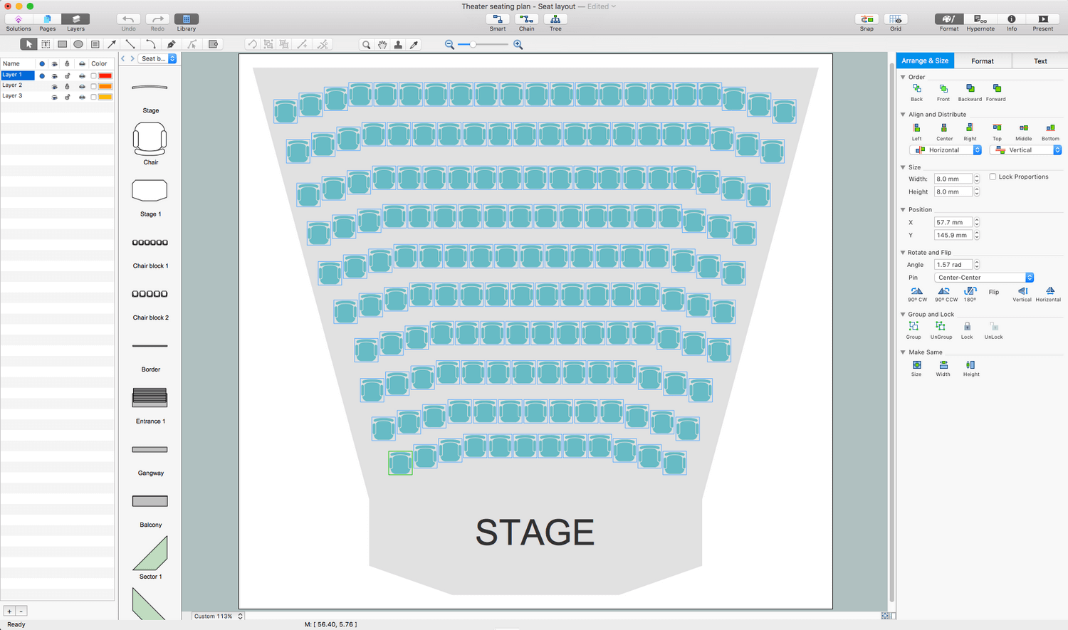 Seating Plans Solution for Apple macOS