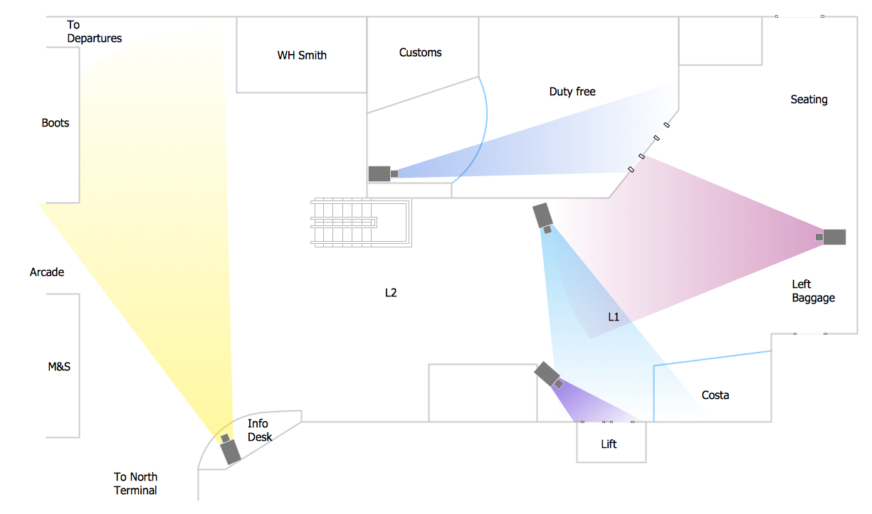 Access Plan — Camera Layout Schematic