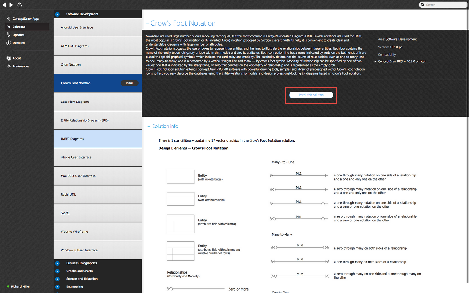 Crow’s Foot Notation Solution - Free Install