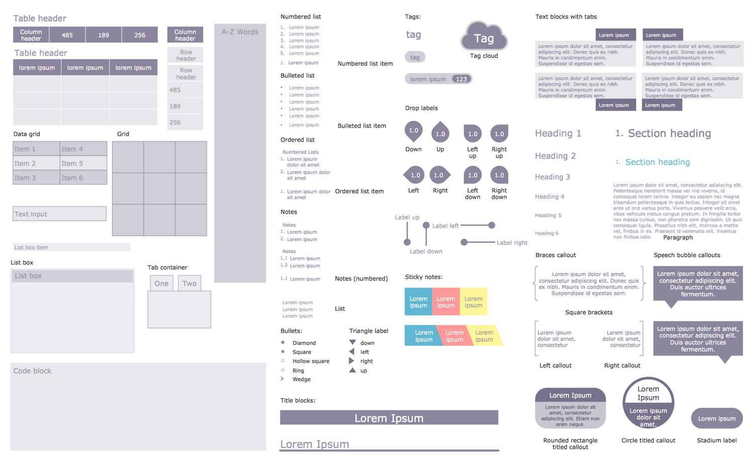 Design Elements — Text and Tables