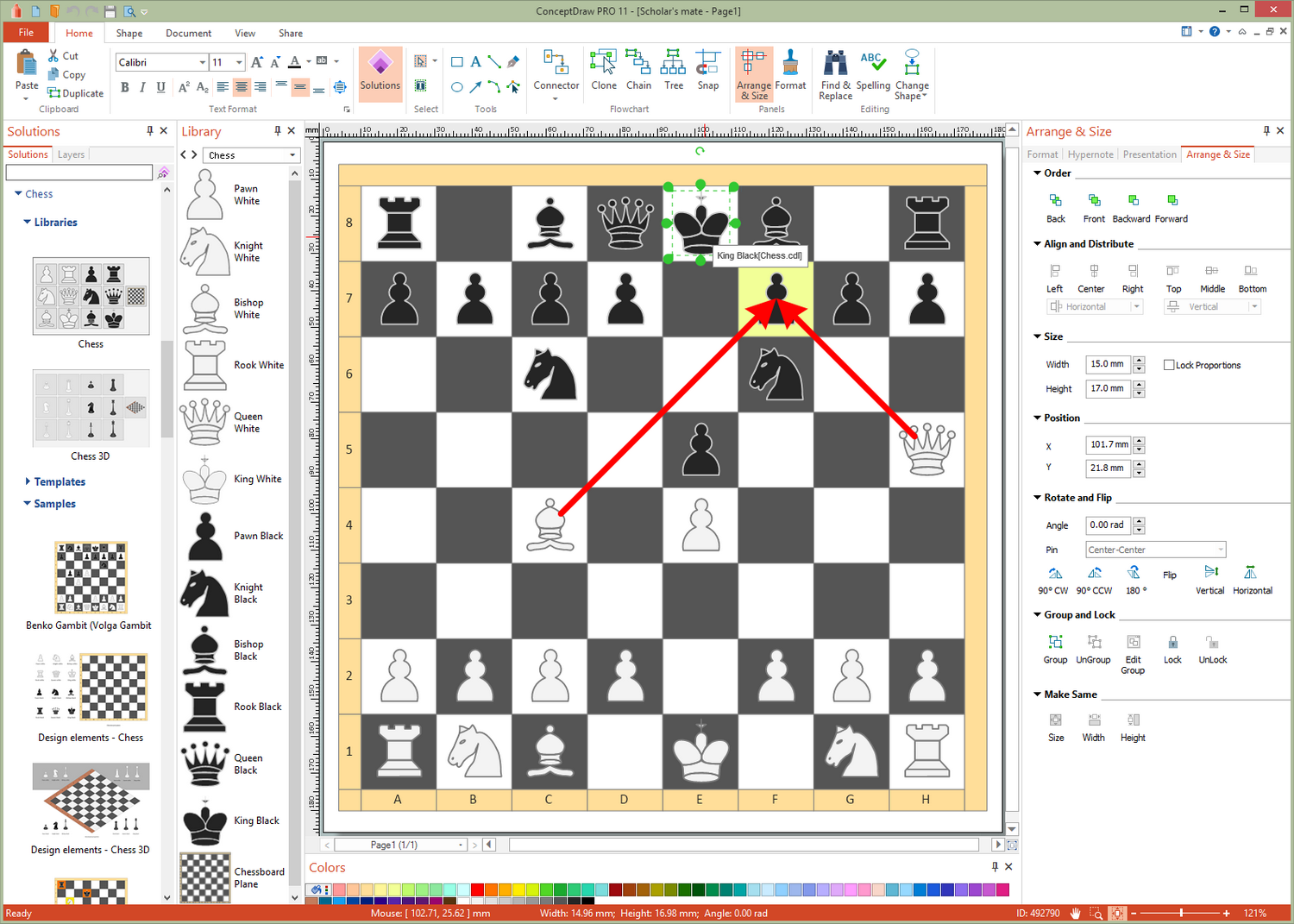 diagram chess pieces moves