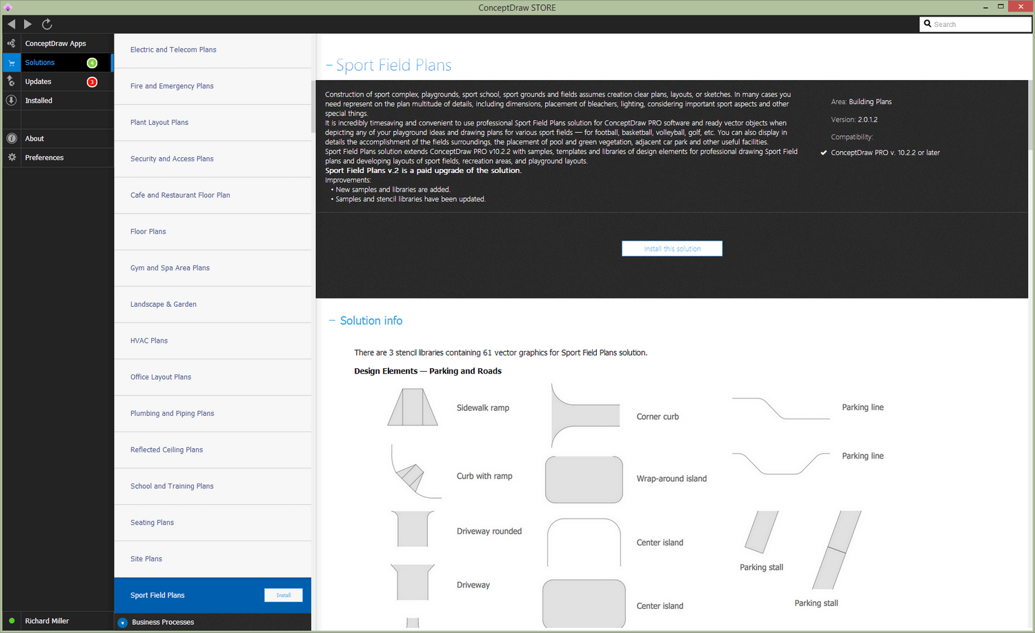 Sport Field Plans Solution - Install