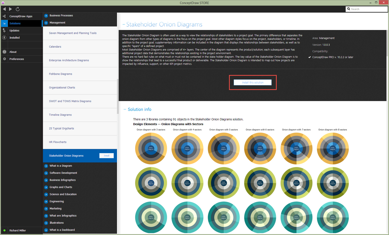 Stakeholder Onion Diagrams Solution - Install