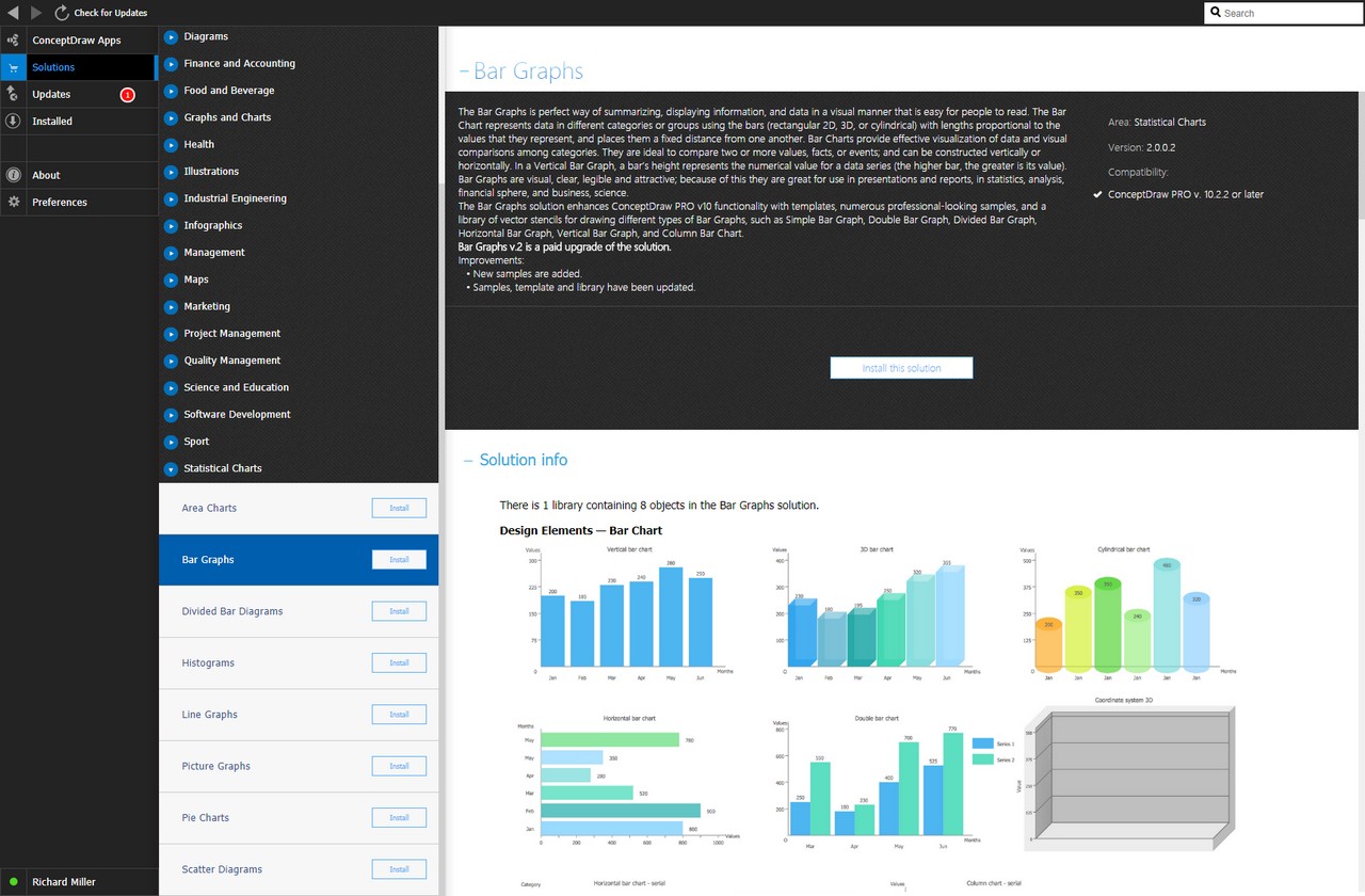 Bar Graphs Solution - Install