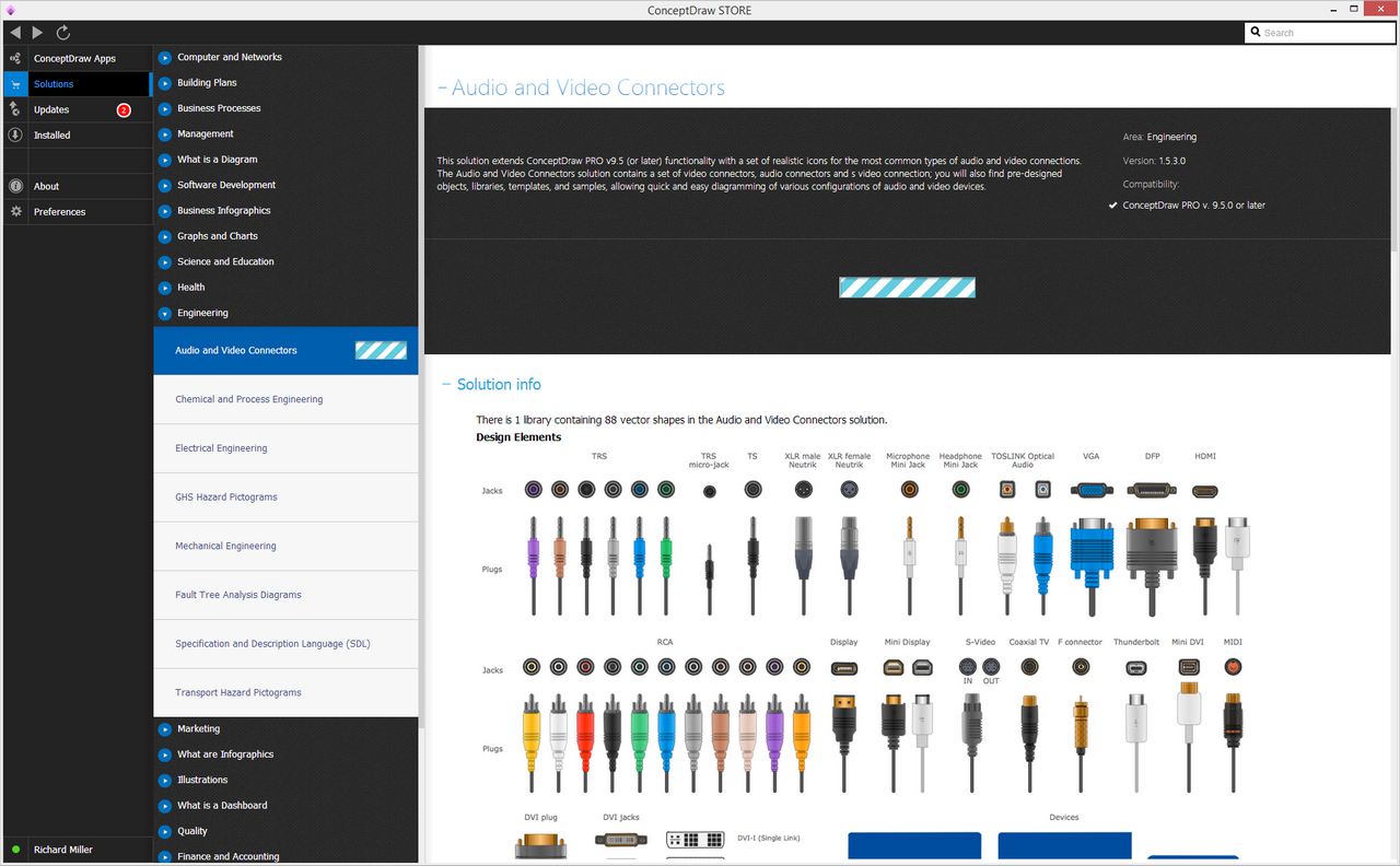 Audio and Video Connectors Solution — Install