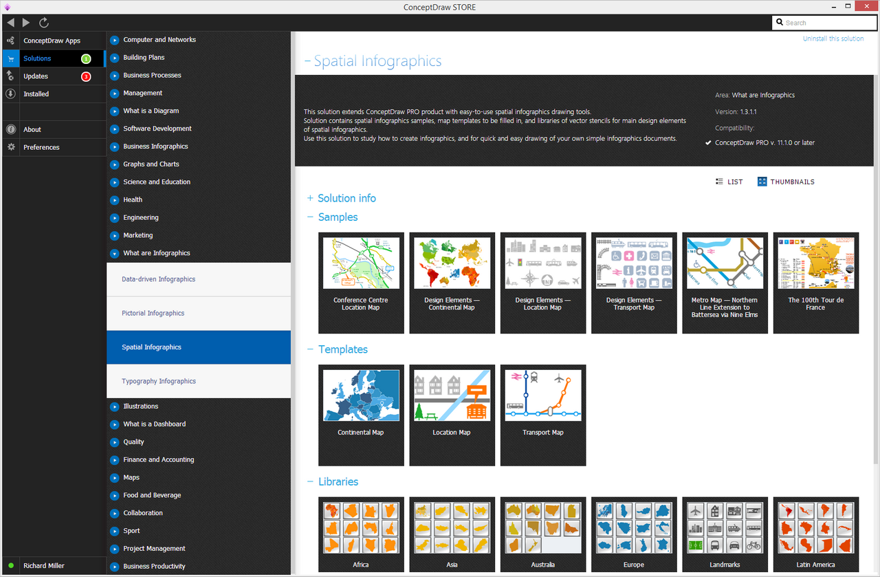 Spatial Spatial Infographics solution - Start Using